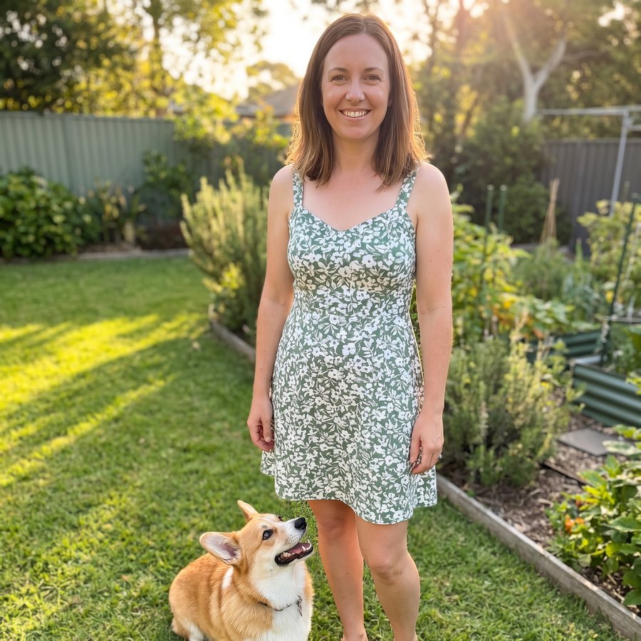 Milo Pad reviewer with their dog